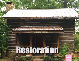 Historic Log Cabin Restoration  Lowgap, North Carolina