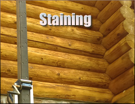  Lowgap, North Carolina Log Home Staining